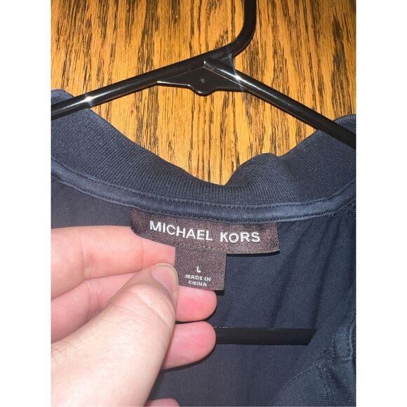 Michael Kors Black Polo Shirt Men’s Size Large - Picture 4 of 7